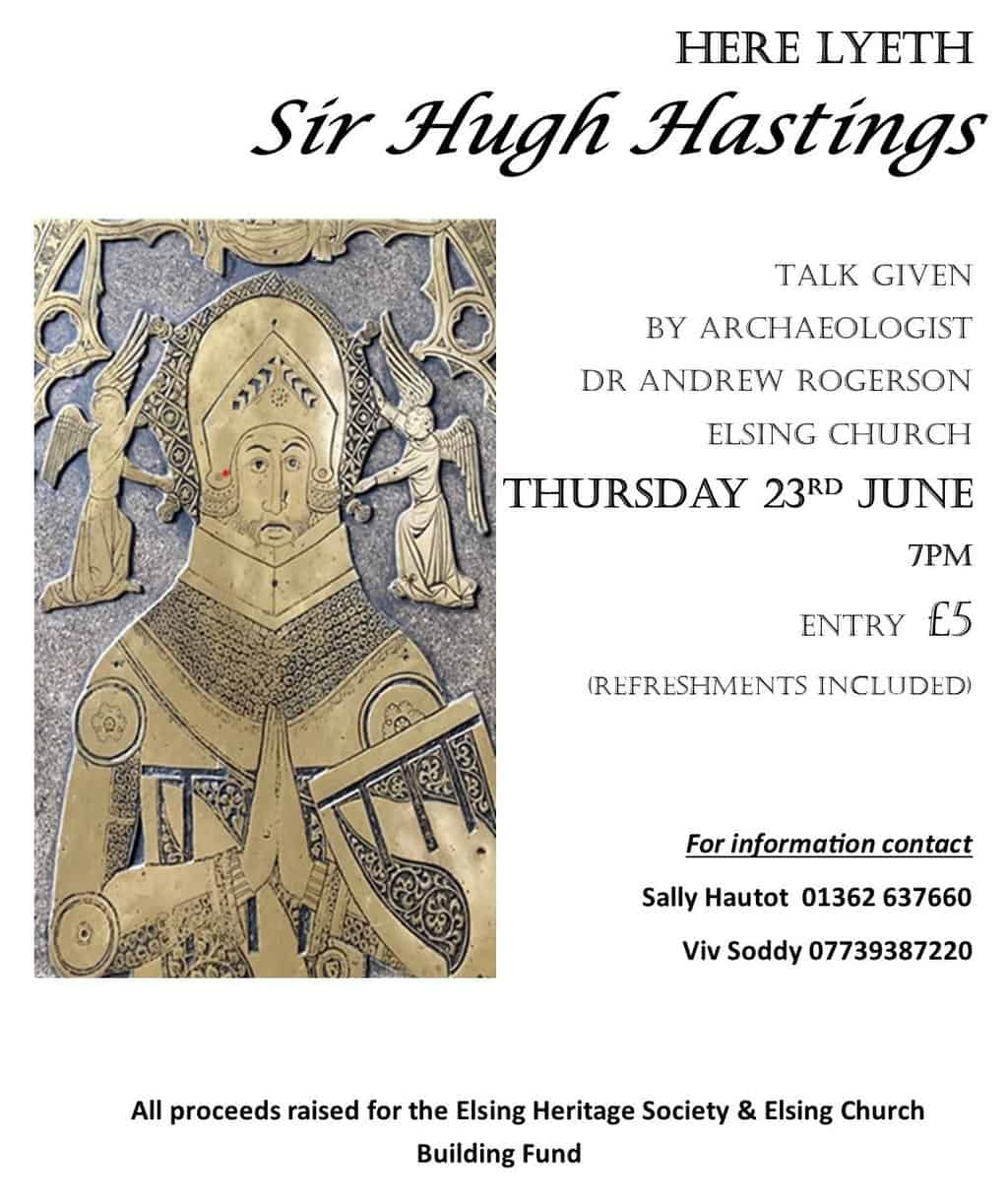 Here Lyeth Sir Hugh Hastings – A Talk