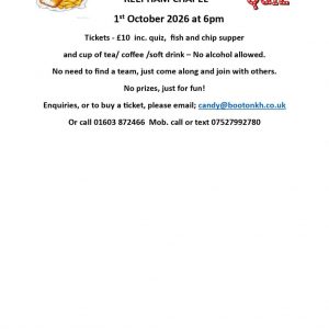 Quiz And Chip Reepham Chapel